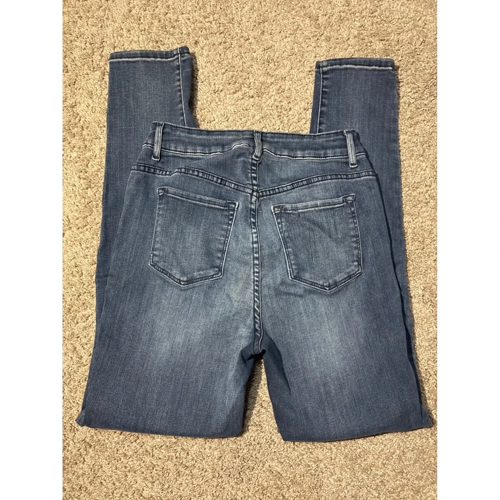 Time and Tru Womens High Rise Skinny Jeans Medium Wash Blue Size 6